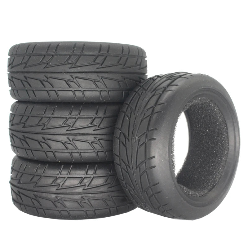 1:10 Scale RC model Car parts On Road 26mm High Grip Rubber Tires Fit HSP HPI HIMOTO REDCAT Racing for HSP 94123/94122/94103