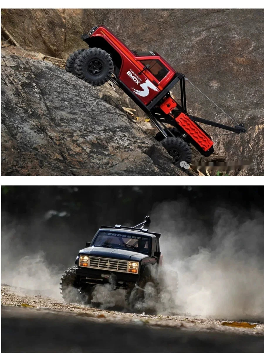 New Crossrc Emo X5 Foc Brushless 1/8 Rc Remote Control Model Cars Off-Road Crawler 4wd Road Rescue Vehicle Children'S Toy Gift