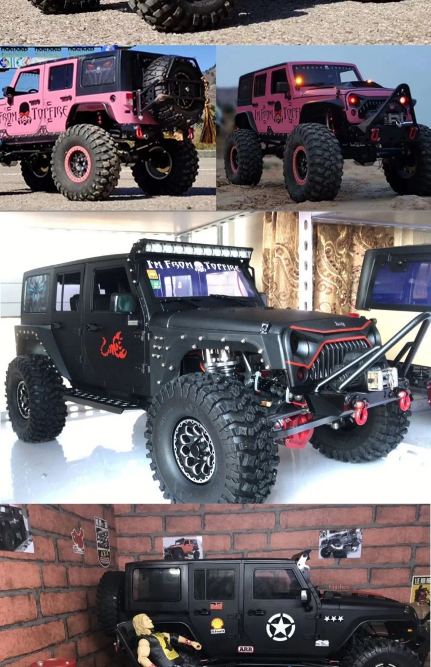 New Scx10 Simulation Climbing Car Wrangler Adult Remote Control Four-Wheel Drive Off-Road Rc Model Car Metal Frame