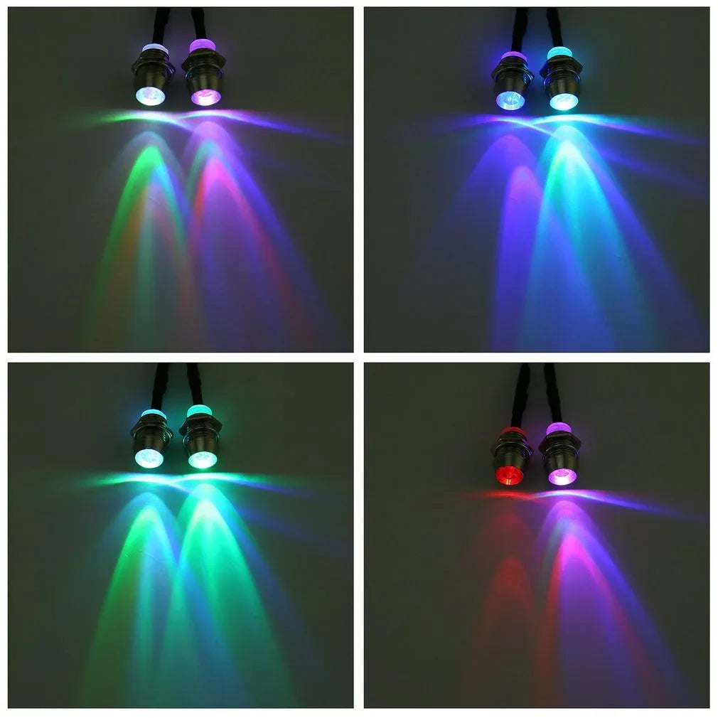 RC LED Light Kit headlamps for 1/10 1/8 1/12 RC Car Truck Crawler Drift Car Headlight Taillight TRAXXAS HSP HPI MN99 MN90