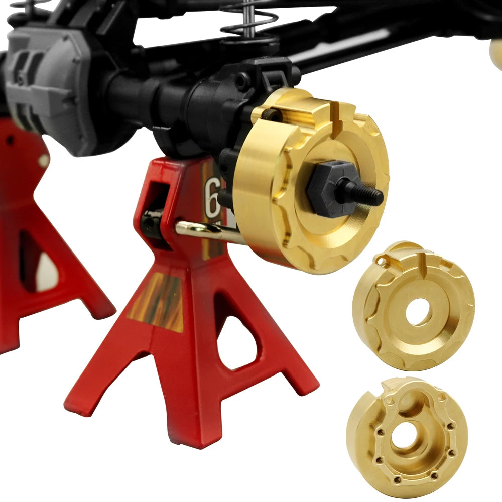 1/10 RC Crawler TRX-4 Brass Heavy Duty Counter Weight Set Portal Drive Axle Housing Bumper Mount TRX4 TRX6 Upgrade Parts