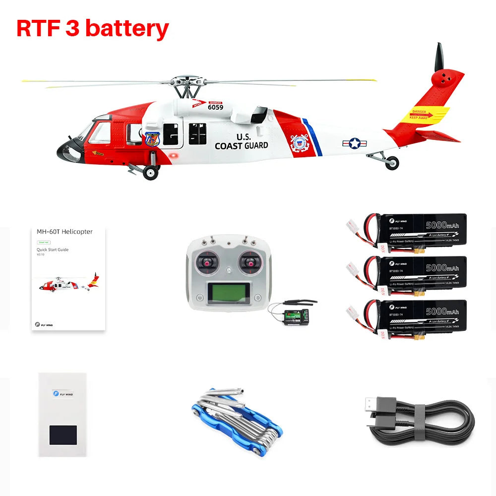 FLYWING MH-60 R Seahawk RC Helicopter LED light ACE ATT MH60R GPS helicopter MH60 rc helicopter 470 size MH60 Scale Helicopter