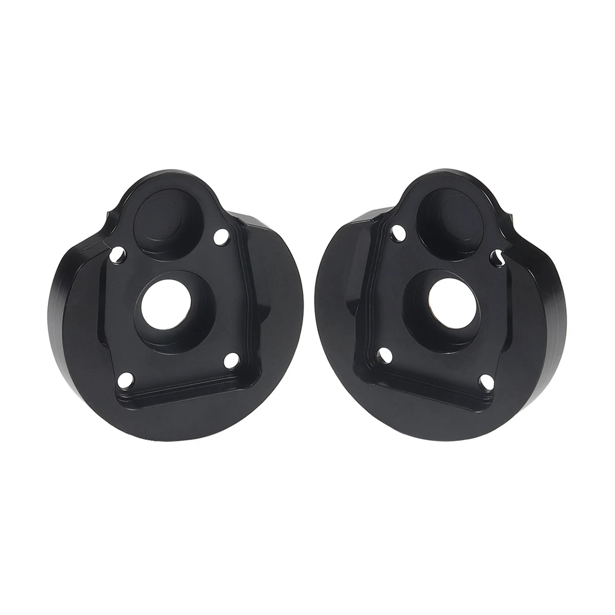 Black Brass Weights Steering Knuckles Portal Cover Set for Axial Capra SCX10 III AR45P SuperShafty CP44 Vanquish F9 Axle Housing