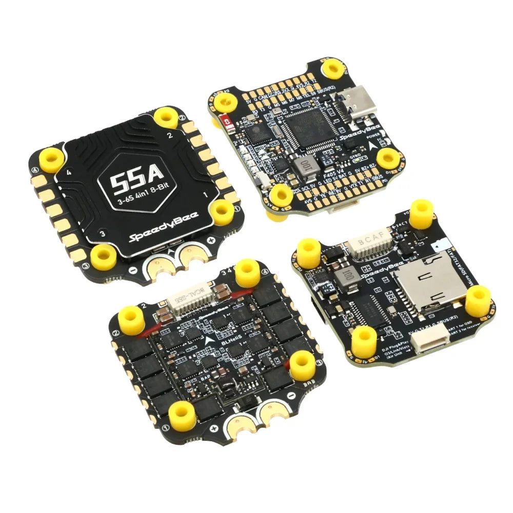 Speedybee F405 V4 Stack BLS 55A 4-in-1 ESC&FC 30x30 RC iNAV Betaflight Configure Bluetooth 3-6S FPV 5-8 inch frame Drone parts