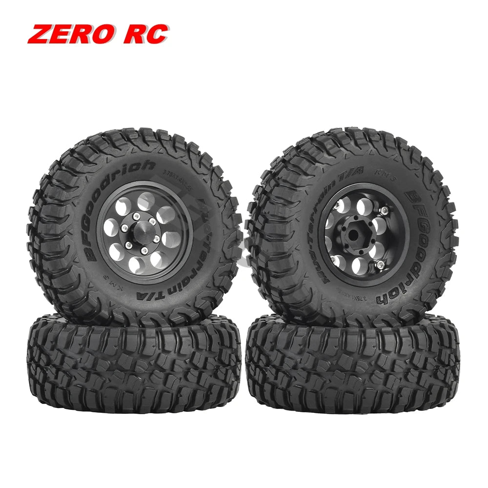 RC Crawler Car Soft 1.55" Off Road Mud Tires 76*27mm 95*35mm Foam Insert For D90 TF2 Tamiya CC02 LC70 MST JIMNY Blocks WHEEL