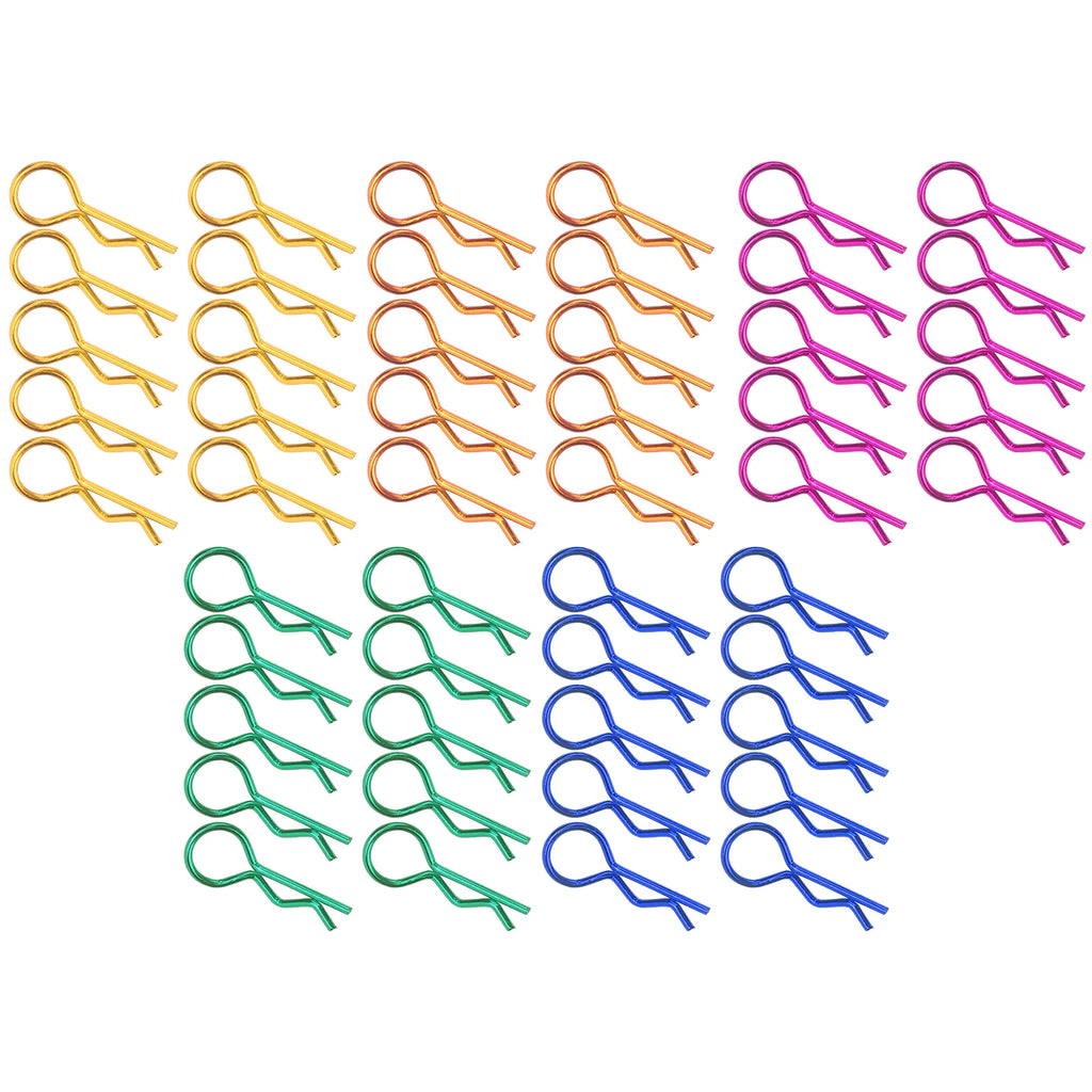 Rc Car R Clips Easy To Use Small And Lightweight Metal Rc Shell Clips for 1/5 1/6 1/8 1/10 Rc Car for Most Remote Control Cars