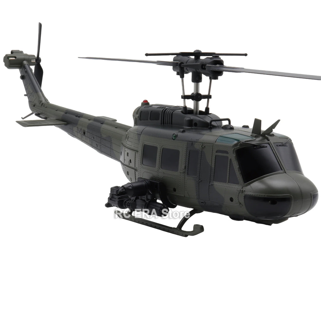 RC ERA C032 UH1 Huey Weathered Marine 6ch RC Helicopter with Optical Flow TOF Auto Stabilized Remote Control Hobby Toys for Boy
