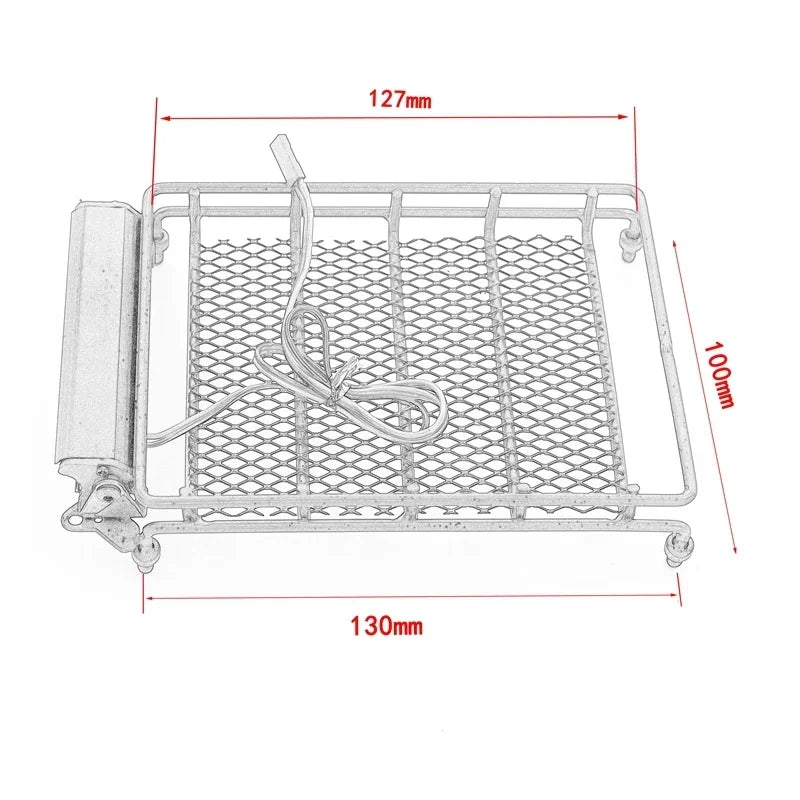 Universal Roof Racks With LED Light for 1/14 1/12 1/10 RC Crawler Car SCX10 CC01 MN D90 D91 D99 MN90 MN99S
