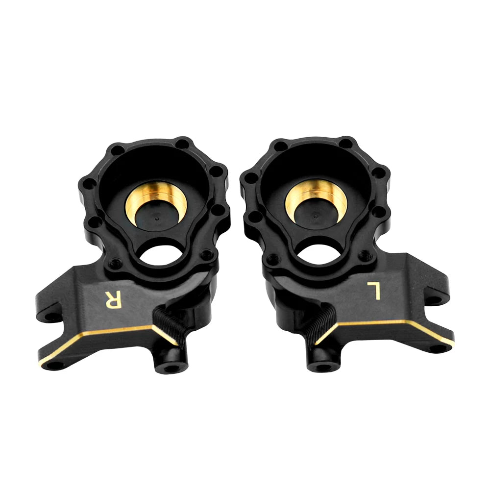 Portal Axle Housing Brass Black Steering Cup steering C Seat tie Rod Holder gear Cover servo Bracket For 1/10 Trx4 Trx6