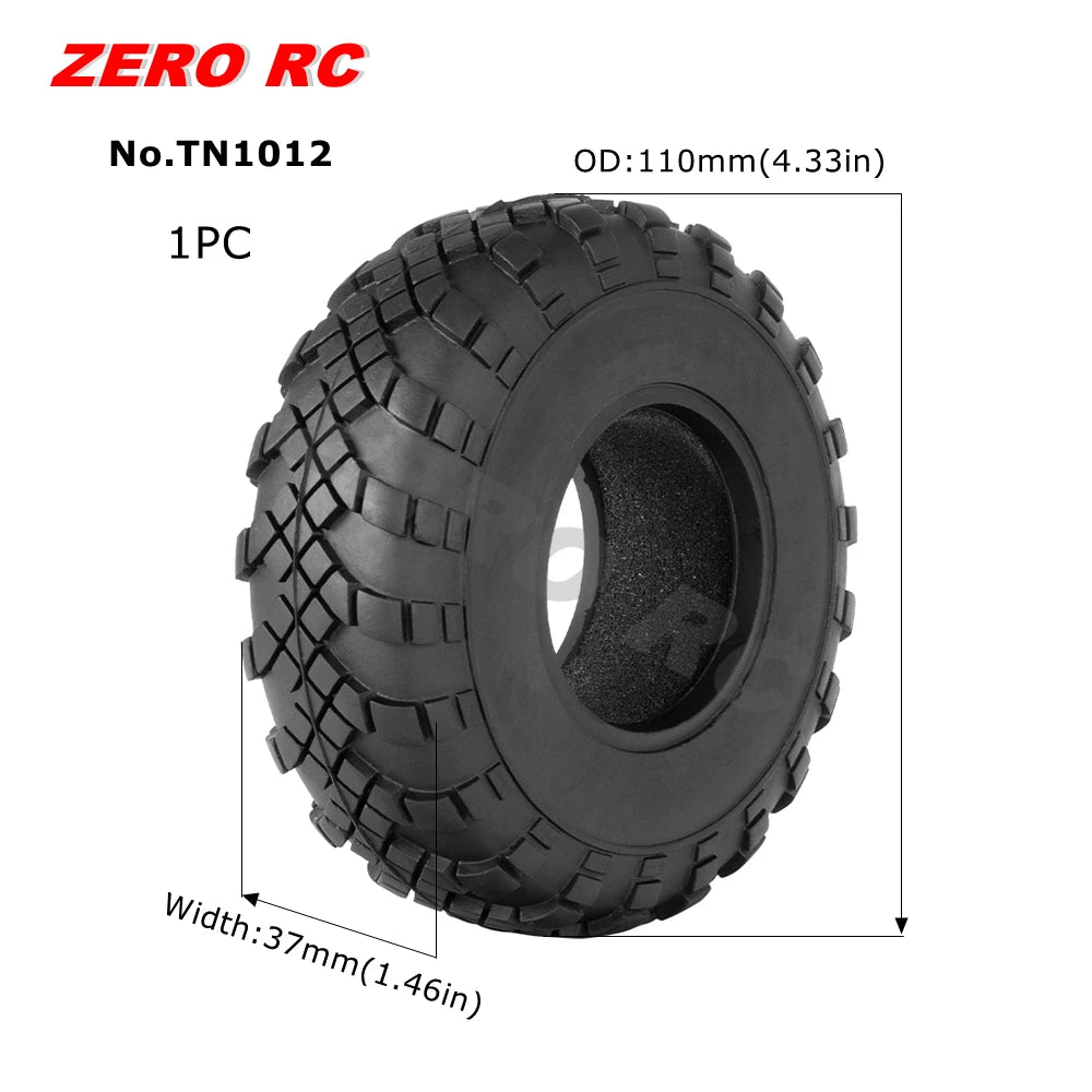 RC TRUCK 1.9" Rock Crawler Tires 90-117mm Tyre For 1/10 Off Road AXIAL SCX10 II III CAPRA TRAXXAS TRX-4 RGT MST RC4WD D90 WHEEL