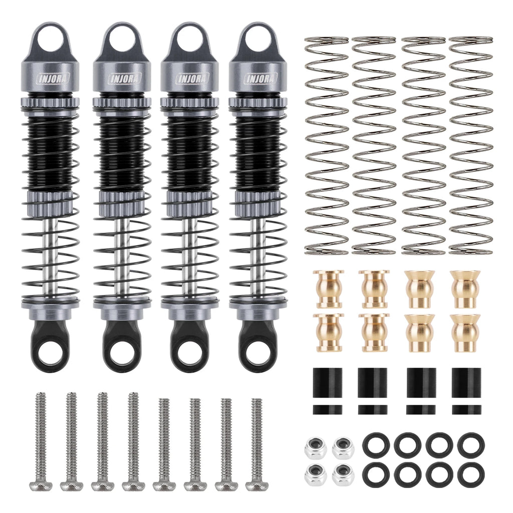 INJORA 53MM 59MM Threaded Shocks for 1/18 Redcat Ascent18 HPI Venture18