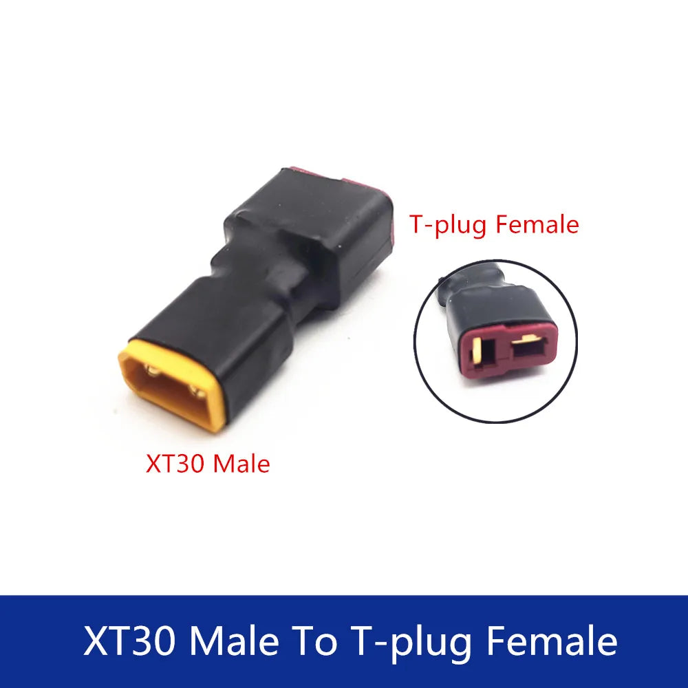 Adapter XT30 XT60 XT90 TRX T Plug Deans EC5 EC3 Female to Male HXT 4MM Connectors Plug RC Lipo Battery Control Parts DIY
