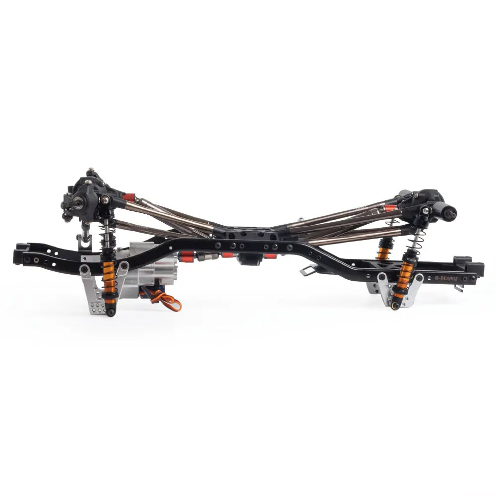 313mm Wheelbase Metal Chassis Frame with Prefixal Single / 2-Speed Transmission for 1/10 RC Crawler Axial SCX10 II 90046 EX86100