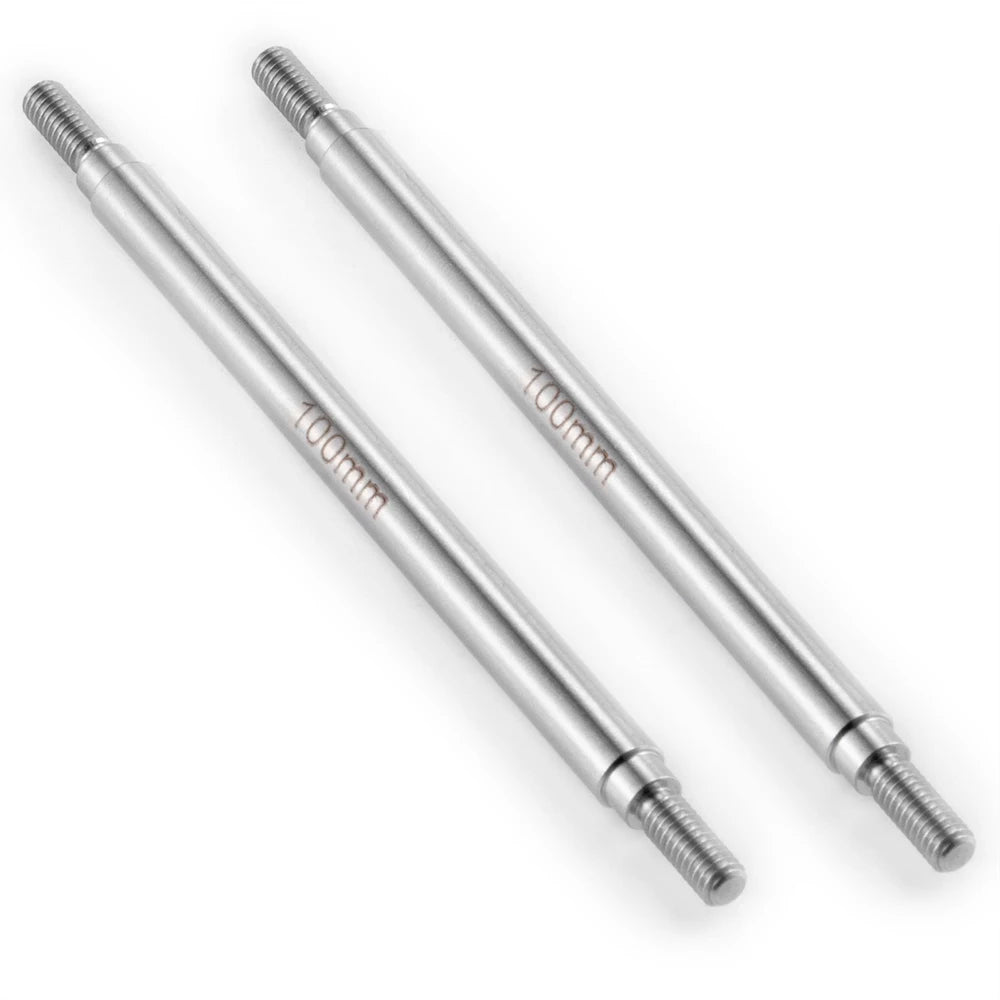 YEAHRUN 2Pcs Stainless Steel Linkage Set Link Rod M4 6x50-155mm for Axial SCX10 II 90046 TRX-4 D90 1/10 RC Car Upgrade Parts