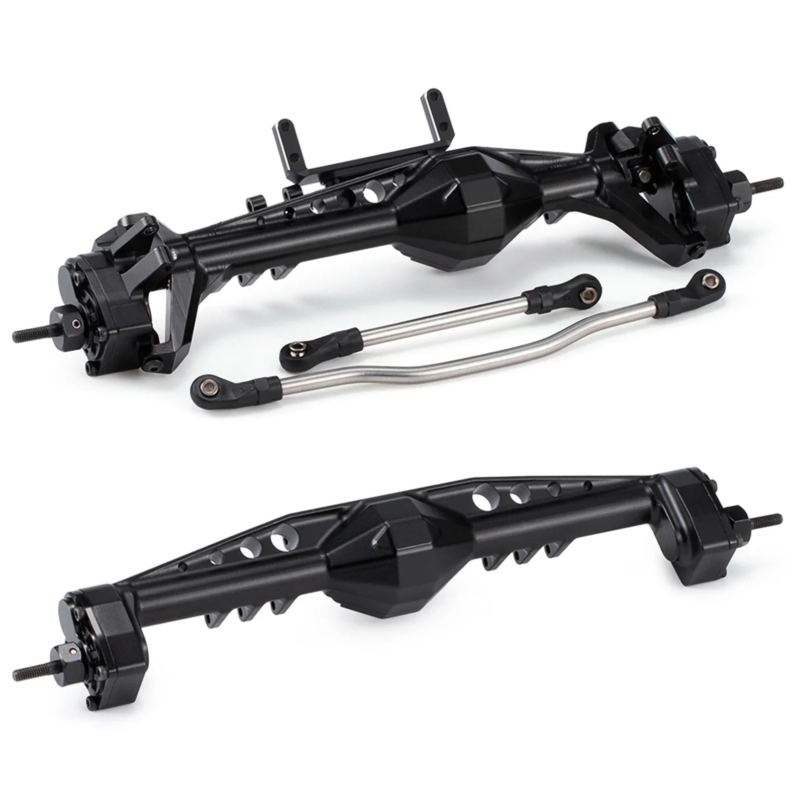 CNC Aluminum F9 Offset Portal Axle with Servo Mounts for 1/10 RC Crawler Axial Capra 1.9 UTB LCG Chassis Cheater Rigs
