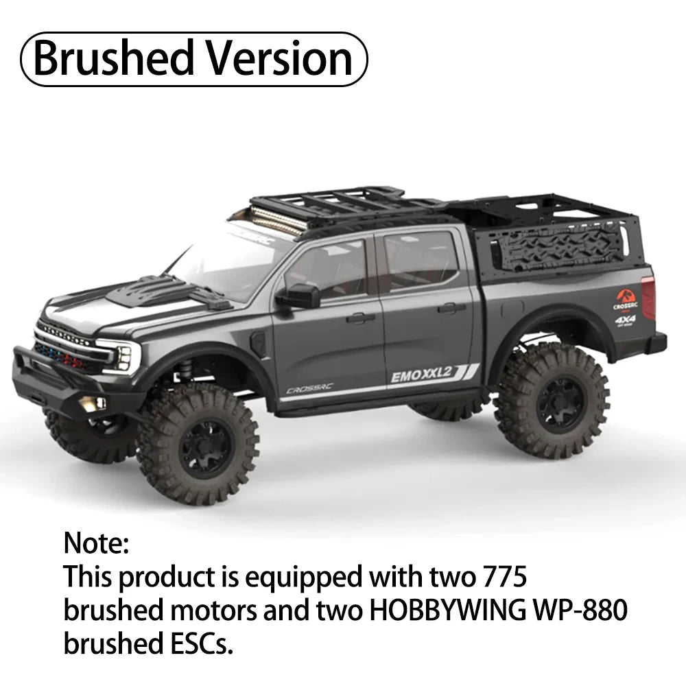 EMO XXL2 XX2 ATR/BRUSHED/BRUSHLESS 1/5 RC Electric Remote Control Model Car Crawler Rock Truck Aldult Kids Toys