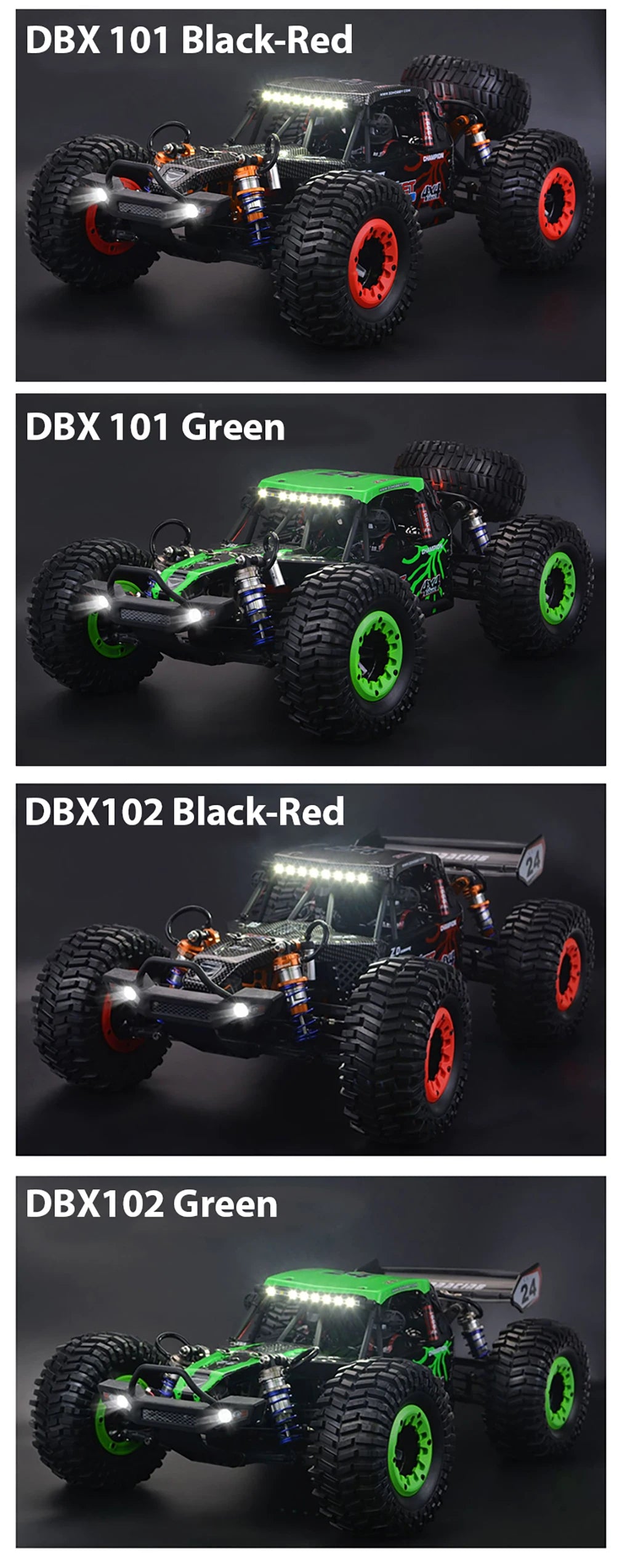 1/10 4WD ZD Racing Rocket DBX 10 101 102 Brushless RC Car 4x4 Off Road Rock Crawler 2.4G Remote Control Desert Truck High Speed
