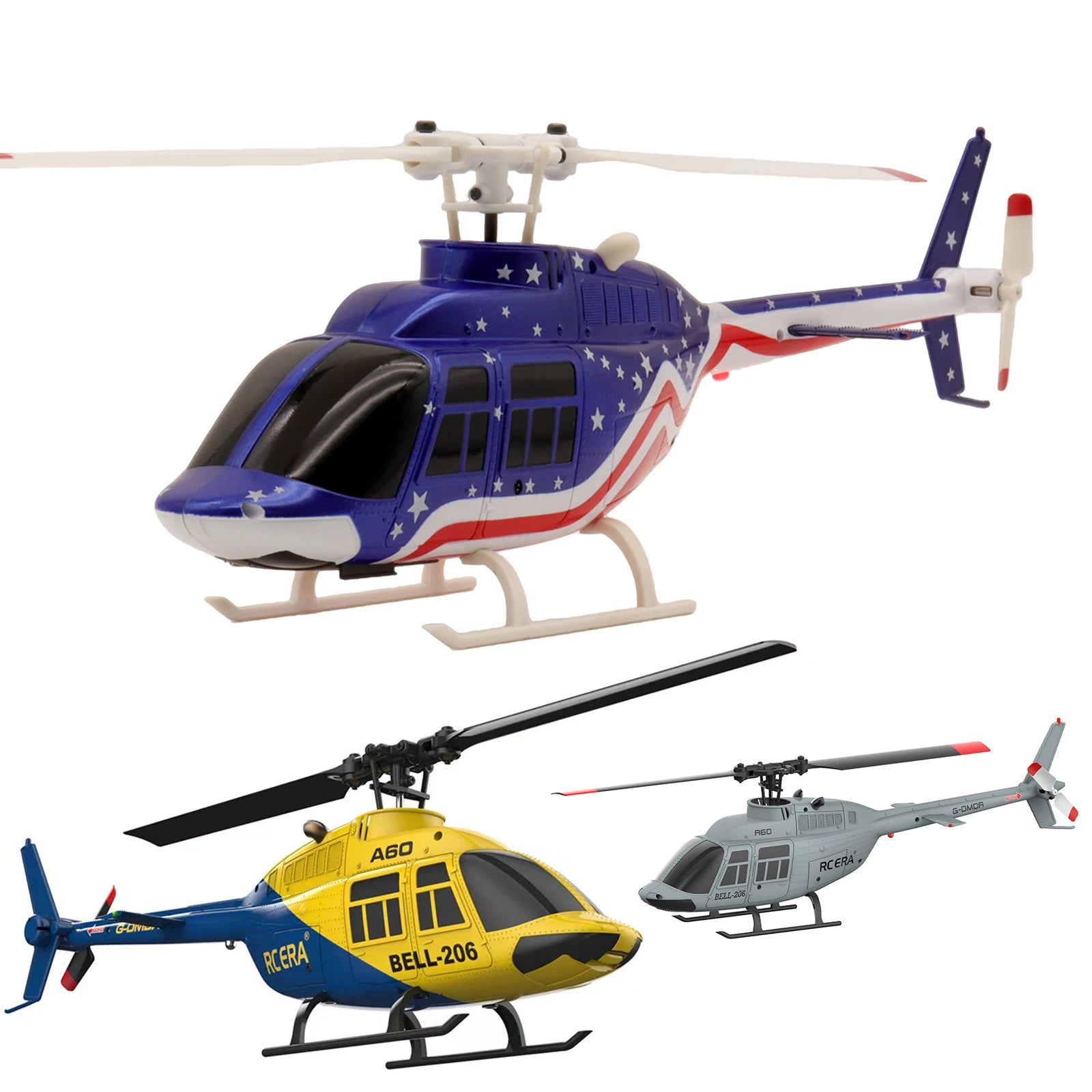 C186 Pro B105 2.4G RTF RC Helicopter 4 Ppropellers 6 Axis Electronic Gyroscope for Stabilization Remote Control Hobbies Toys