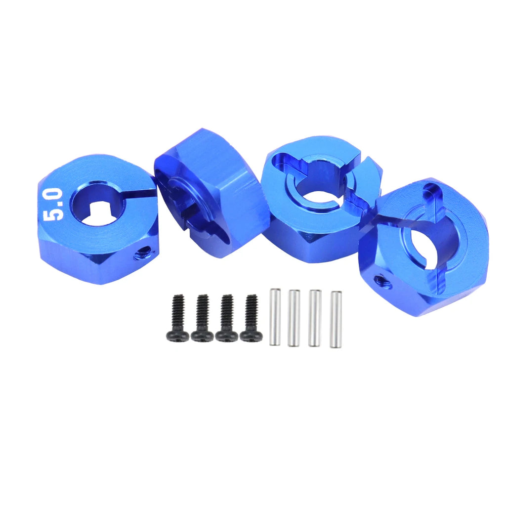 Aluminum 5/6/7/8/9/10/11/12mm Adapter Hex 12mm Drive Hub with Pin Screws for RC Auto Track Truck HSP HPI Tamiya Traxxas Slash