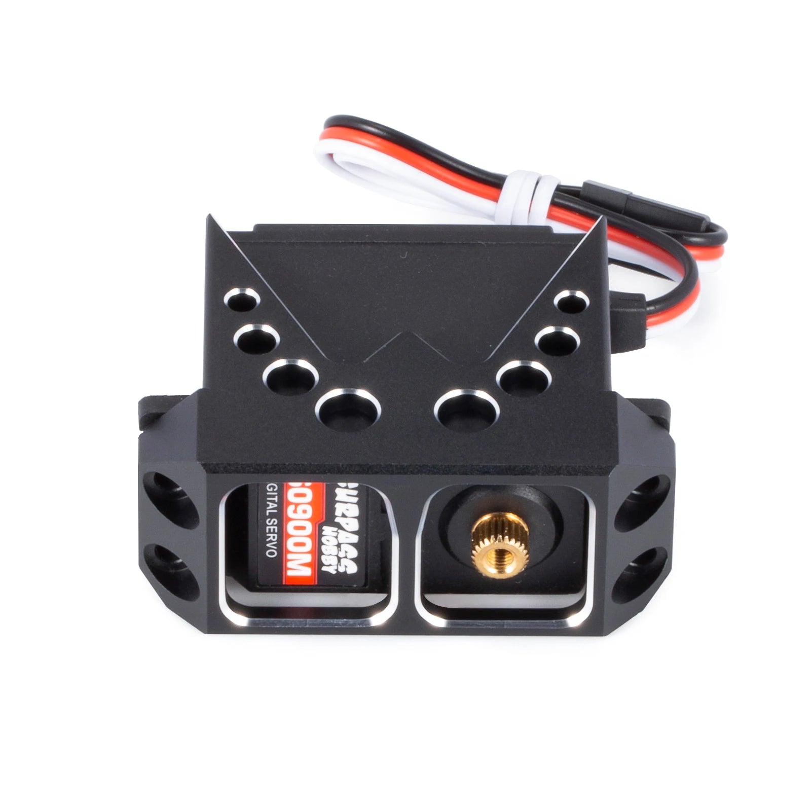 Aluminum Steering Servo Guard Armor Protective Cover Servo Mount for 1/10 RC Car Bouncer Axial Wraith 90018 RR10 Capra 1.9UTB