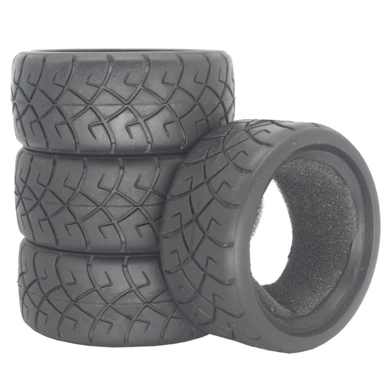 1:10 Scale RC model Car parts On Road 26mm High Grip Rubber Tires Fit HSP HPI HIMOTO REDCAT Racing for HSP 94123/94122/94103