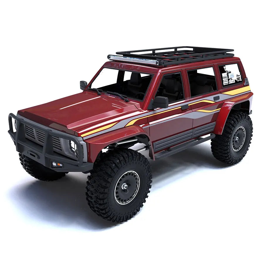 YK4107 Pro Brushless 1/10 Simulation Patrol RC Remote Control Brushless 4WD Differential Lock Climbing Car Off-road Vehicle Gift