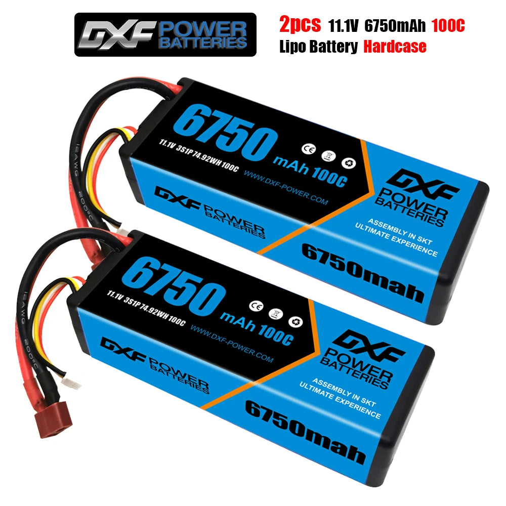 2PCS VARCS 7.4V 7.6V 11.4V 11.1V 15.2V 14.8V 22.2V 2S 3S 4S 6S 5200Mah 6300Mah 6500mAh 6200mAh 6750mAh 8000mAh 7000mAh 10000mah