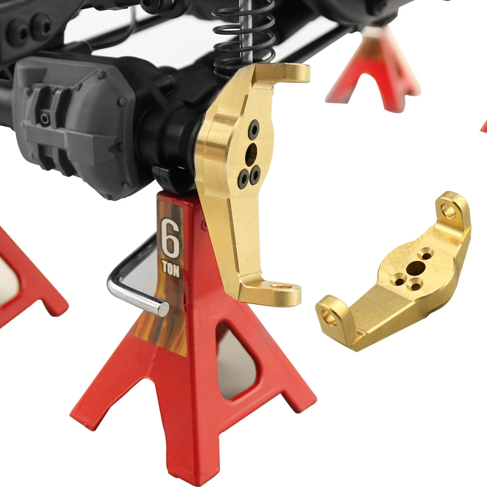 1/10 RC Crawler TRX-4 Brass Heavy Duty Counter Weight Set Portal Drive Axle Housing Bumper Mount TRX4 TRX6 Upgrade Parts