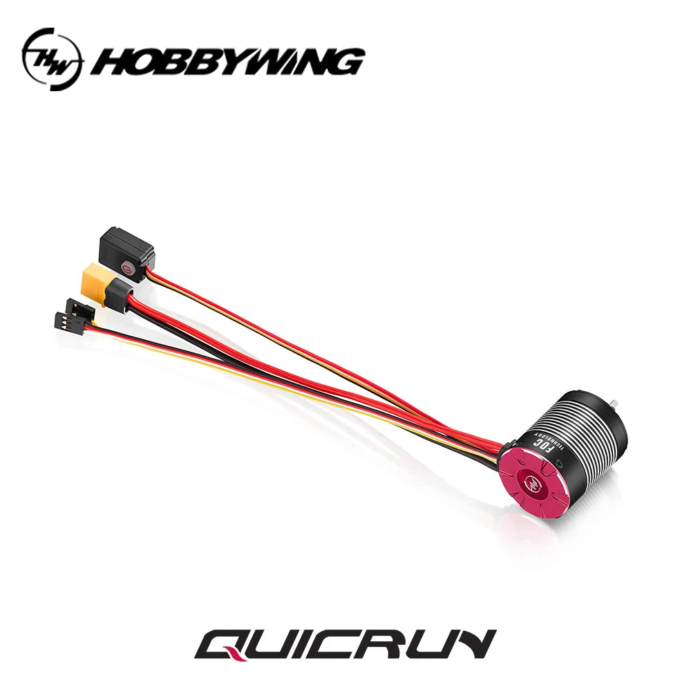 HOBBYWING QuicRun Fusion Pro Elite 50A 2300KV Sensored Brushless Integrated ESC Motor for 1/10 RC Model Car Crawler Accessories