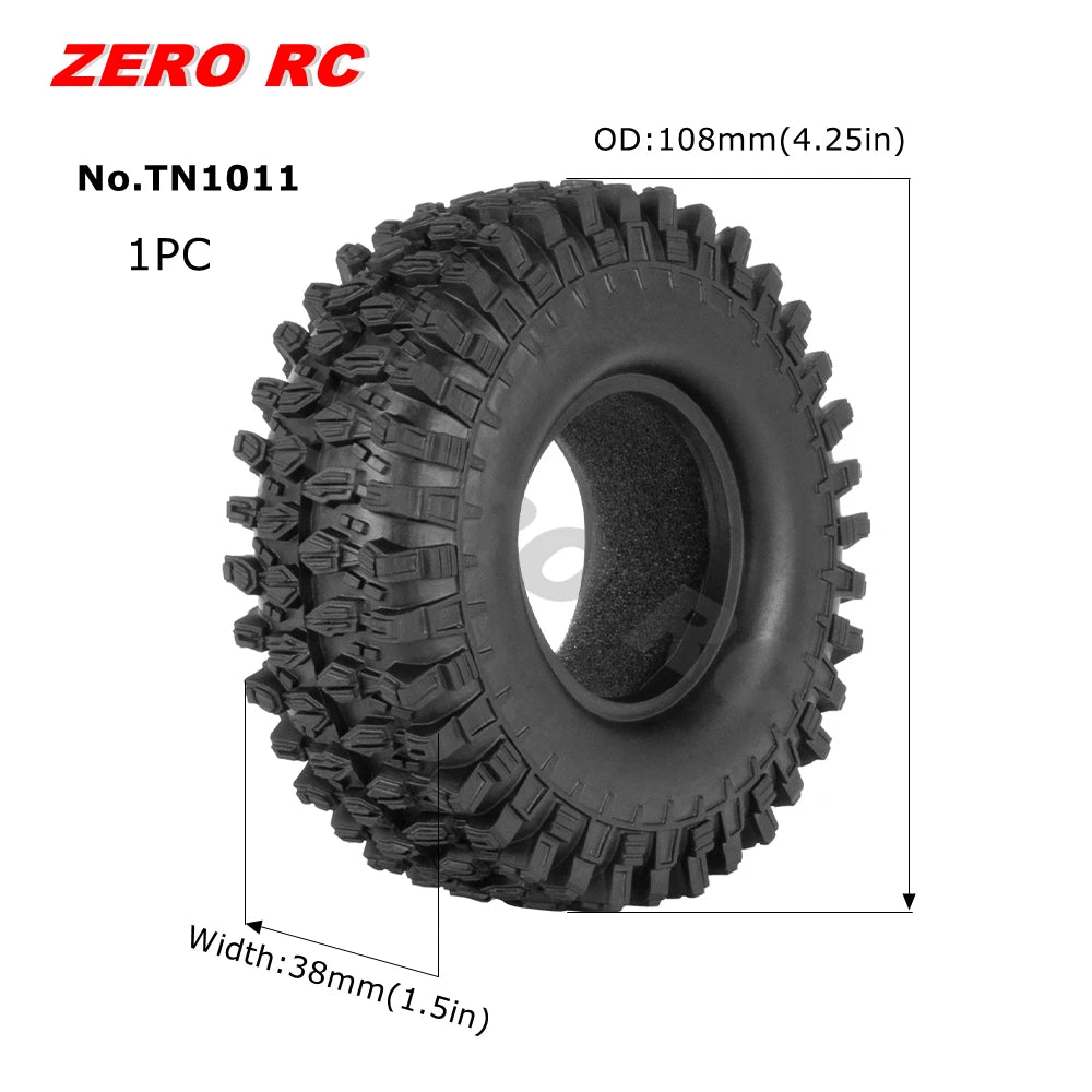 RC TRUCK 1.9" Rock Crawler Tires 90-117mm Tyre For 1/10 Off Road AXIAL SCX10 II III CAPRA TRAXXAS TRX-4 RGT MST RC4WD D90 WHEEL