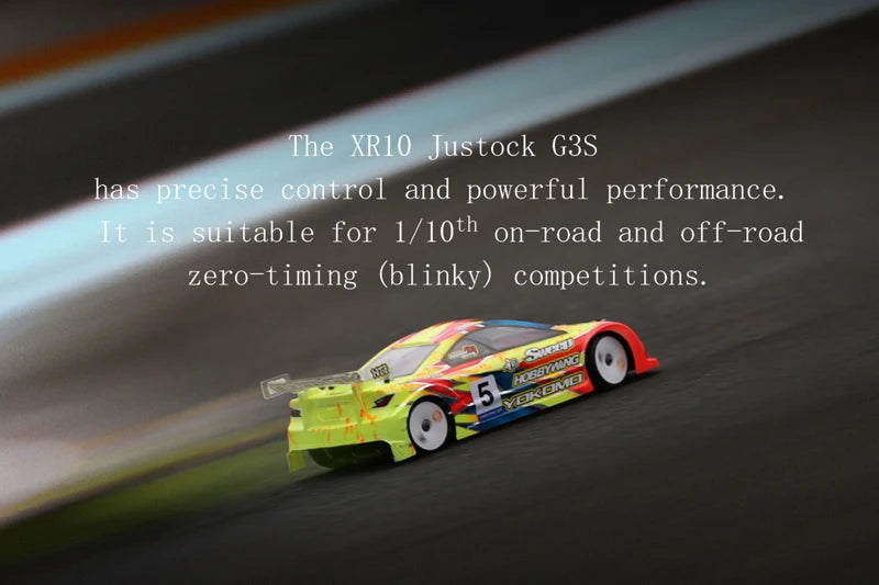 HobbyWing XERUN XR10 Justock G3S 60A Inductive Brushless Electric Adjustment/Motor Set Suitable for 1/10 RC Drift Cars