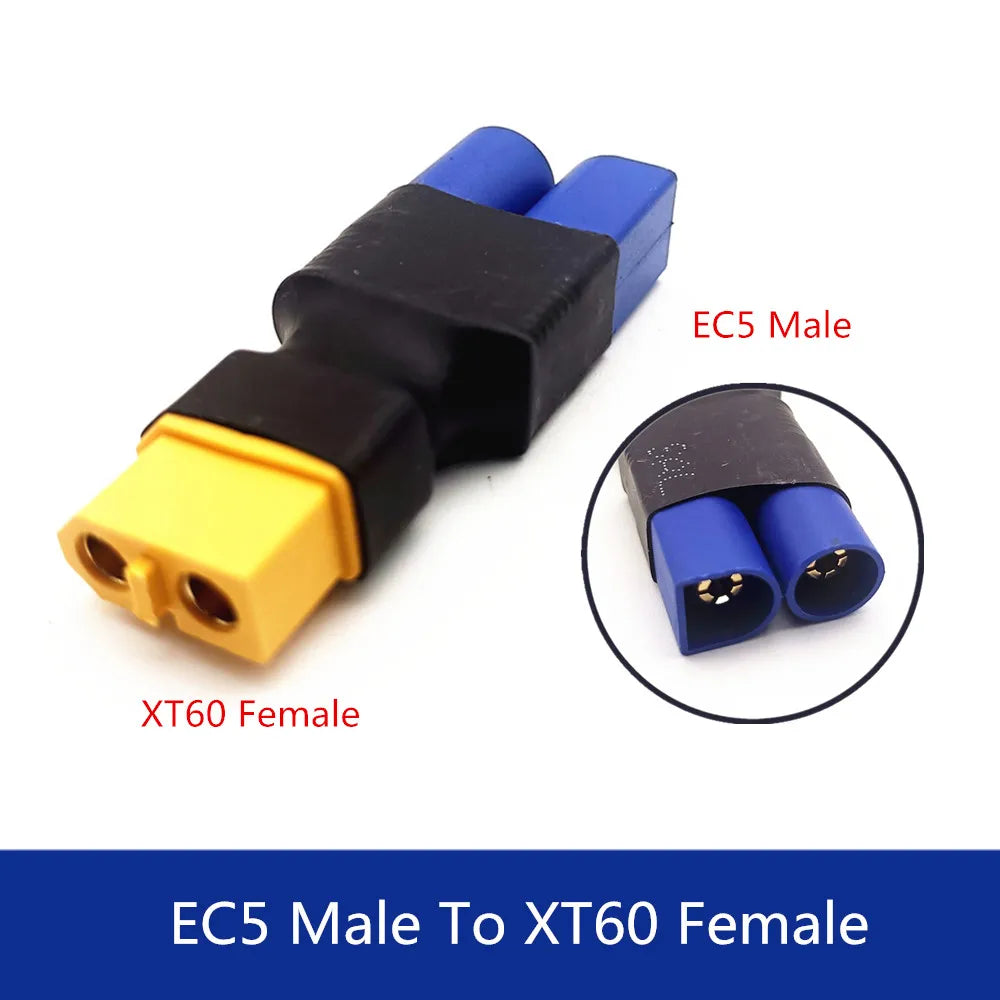 Adapter XT30 XT60 XT90 TRX T Plug Deans EC5 EC3 Female to Male HXT 4MM Connectors Plug RC Lipo Battery Control Parts DIY