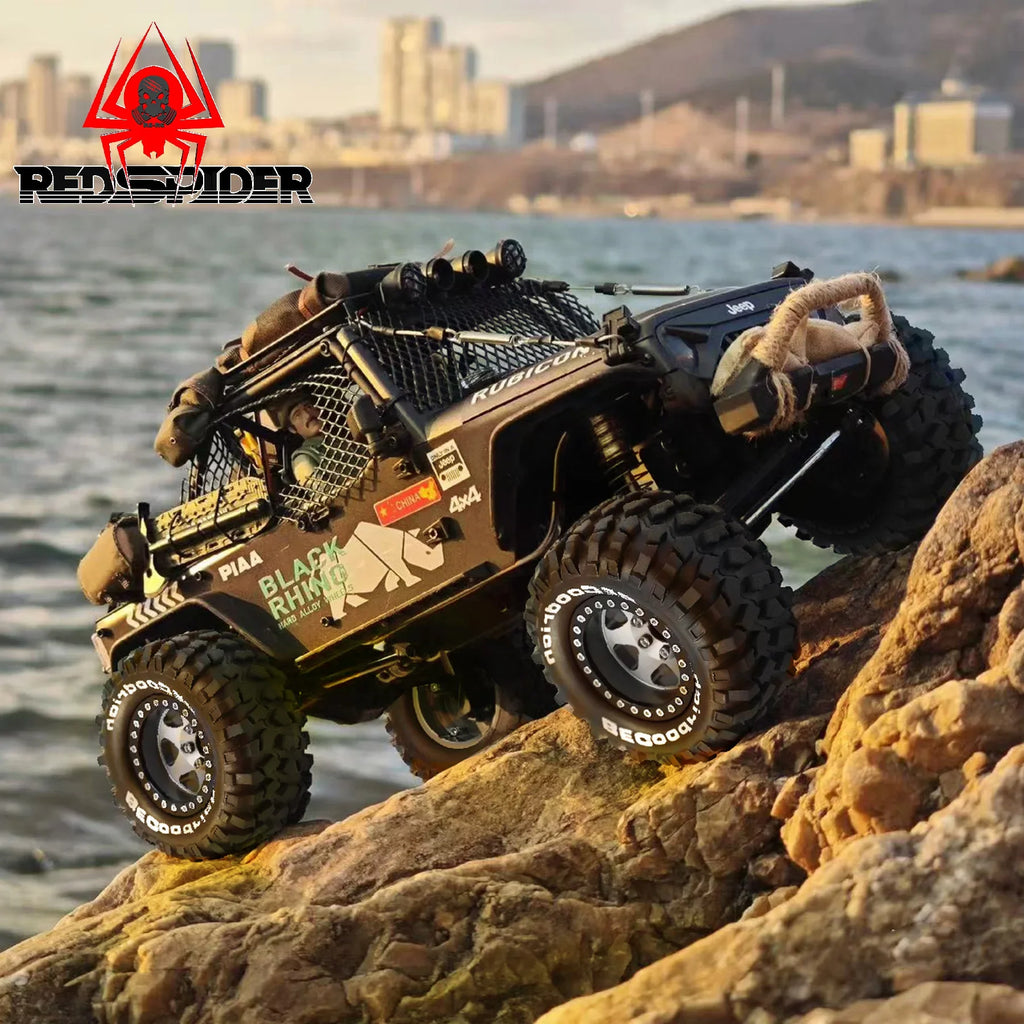 4pcs 1.9" Rubber Tires Beadlock Wheels Rims for 1/10 RC Crawler Car Traxxas TRX4 Axial SCX10 90046 90047 MST HSP Redcat Gen8