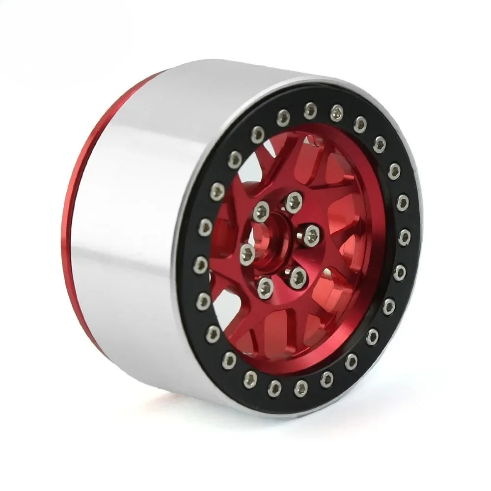 4PCS CNC Aluminum 2.2 Beadlock Wheel Rim for 1/10 RC Crawler Car Axial SCX10 RR10 Wraith TRX4 TRX-6
