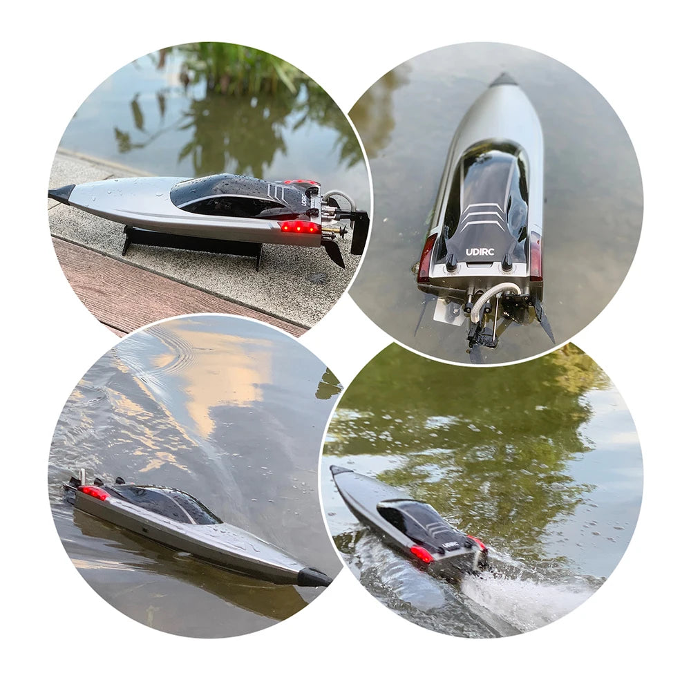 22.8Inches UDI R/C UDI018 Large RC Speed Boat 2.4G 4WD  40-45km/h Remote Control Brushless Watercraft for Hobby Adult