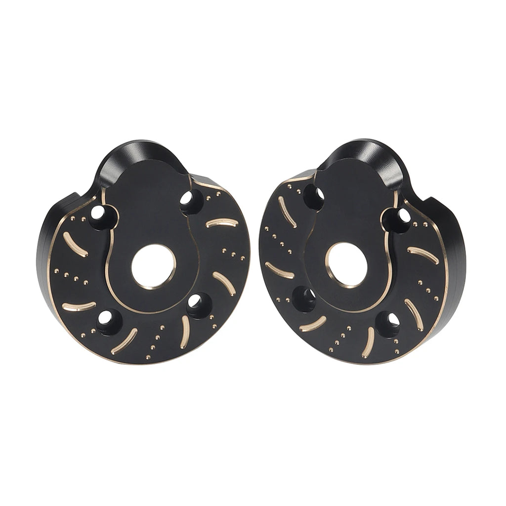 Black Brass Weights Steering Knuckles Portal Cover Set for Axial Capra SCX10 III AR45P SuperShafty CP44 Vanquish F9 Axle Housing