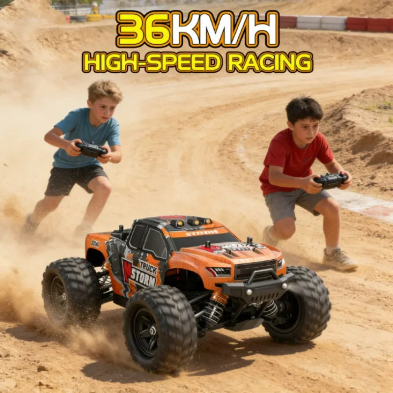 Cool Stuff Toy Car Funny Gift-1:18 High-speed 4WD Rc Truck,Remote Control Car,Climb Off-road Rc Cars,Monster Truck,Toys for Kids