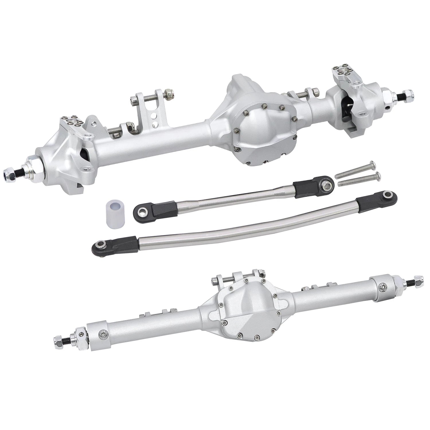 CNC Aluminum Front Rear Straight Axle One Piece Construction Offset  For 1/10 RC Crawler Axial SCX10 II Vanquish VS4-10 Chassis