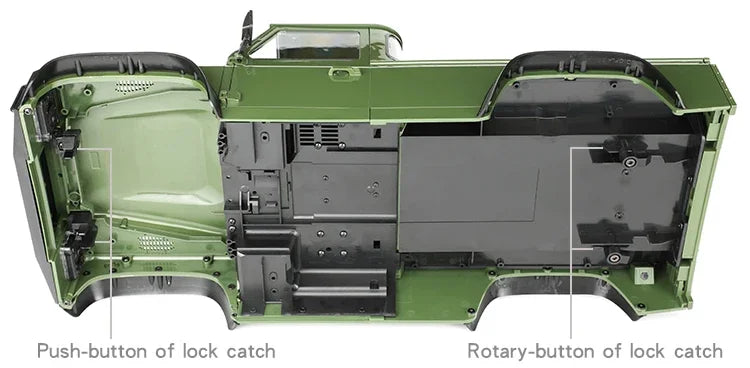 TRX-4 Simulation 324mm Wheelbase 2 Doors Pickup Truck Body Shell for 1/10 RC Crawler Car Traxxas TRX4 DEFENDER RD110 Parts
