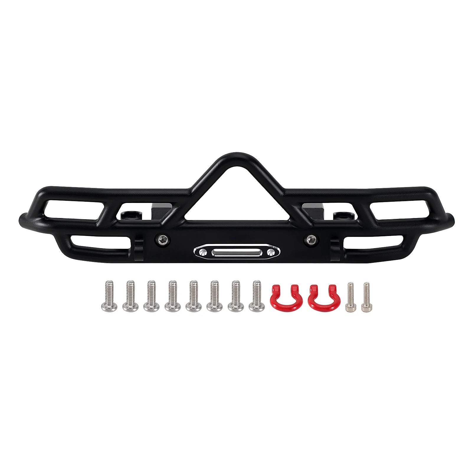 INJORA CNC Aluminum Front Rear Bumper for 1/18 RC Crawler FMS FCX18 LC80 Upgrade