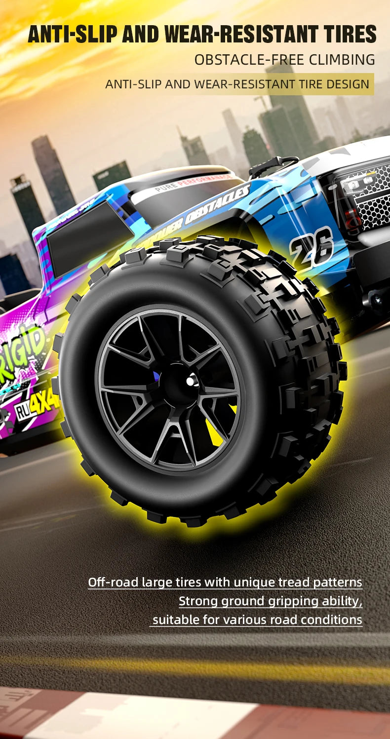 90KM/H High Speed Brushless Four-Wheel Drive Remote Control Car Off-road Vehicle RC Drift Racing With Lights RC Car Adult Toys