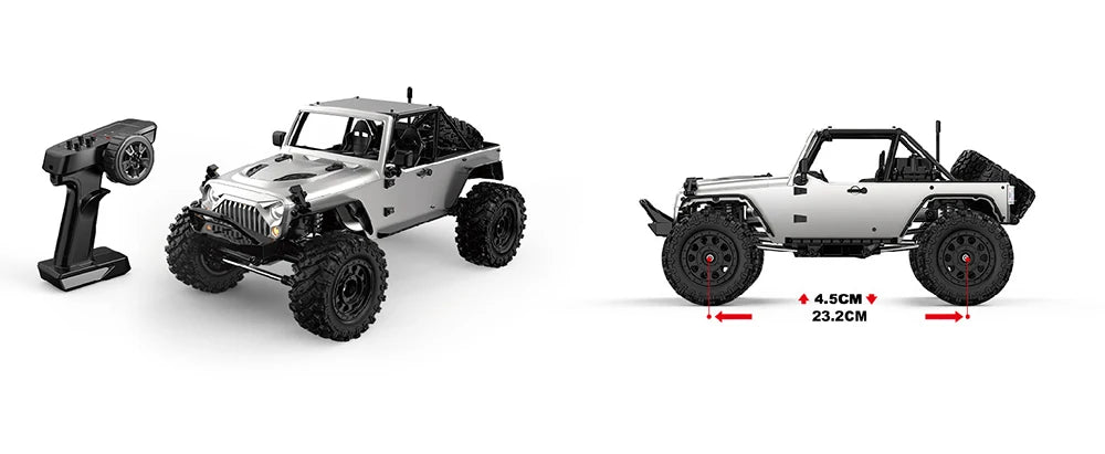 MJX H12Y+ Silver Climbing RC Car Toy 1:12 Scale Electric Off-Road Vehicle Model Remote Control Car Professional Off-Road  H12Y