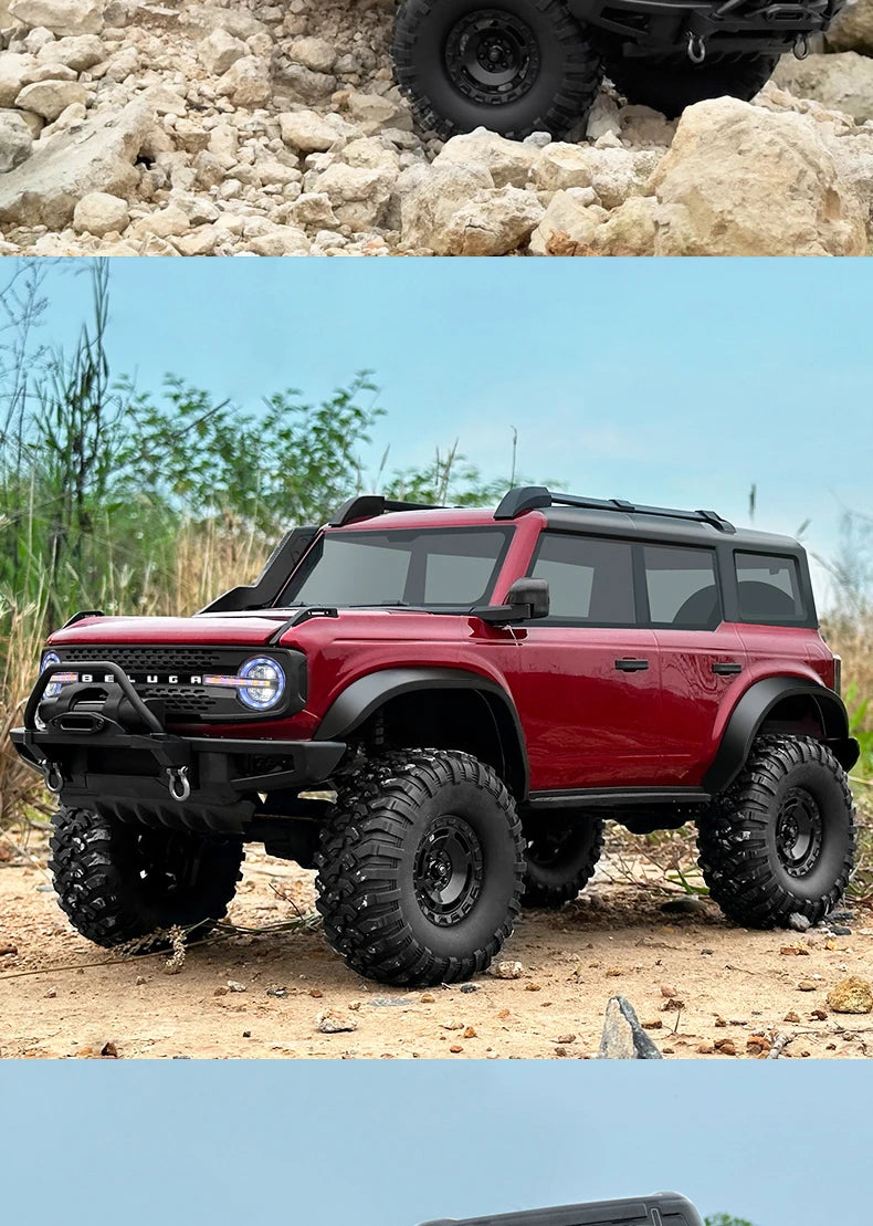 RC Crawler 1/10 Rc Car 4WD RTR HB R1001 with LED 2.4G Electric Remote Control Rock Buggy Off-road Vehicle Rc Cars for Adults