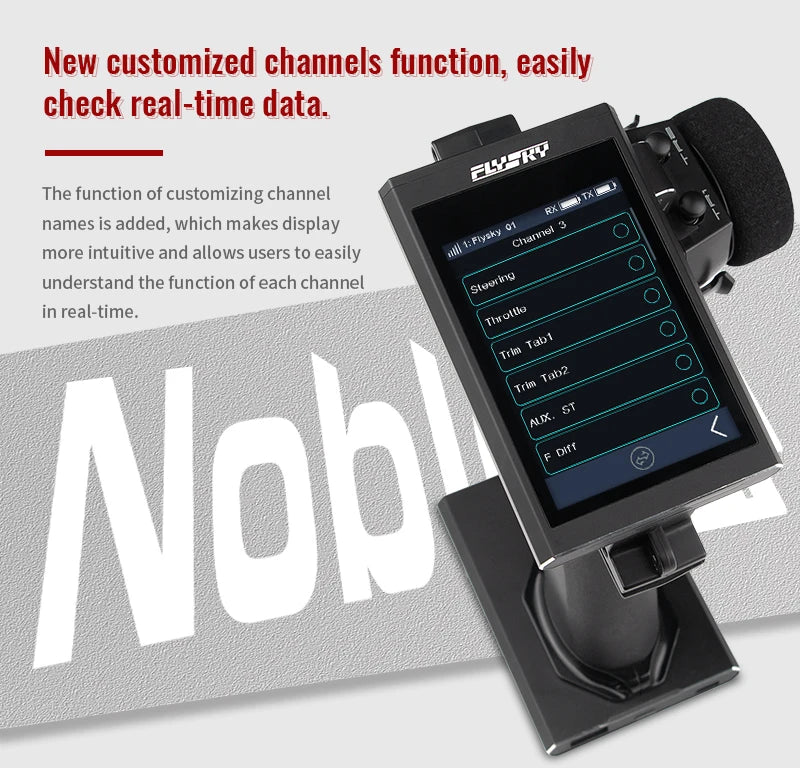 FLYSKY Noble NB4+ Noble NB4 Plus RC Car Transmitter Remote Controller 2.4G AFHDS3 8CH with FGr4B Receiver for RC Car Boat