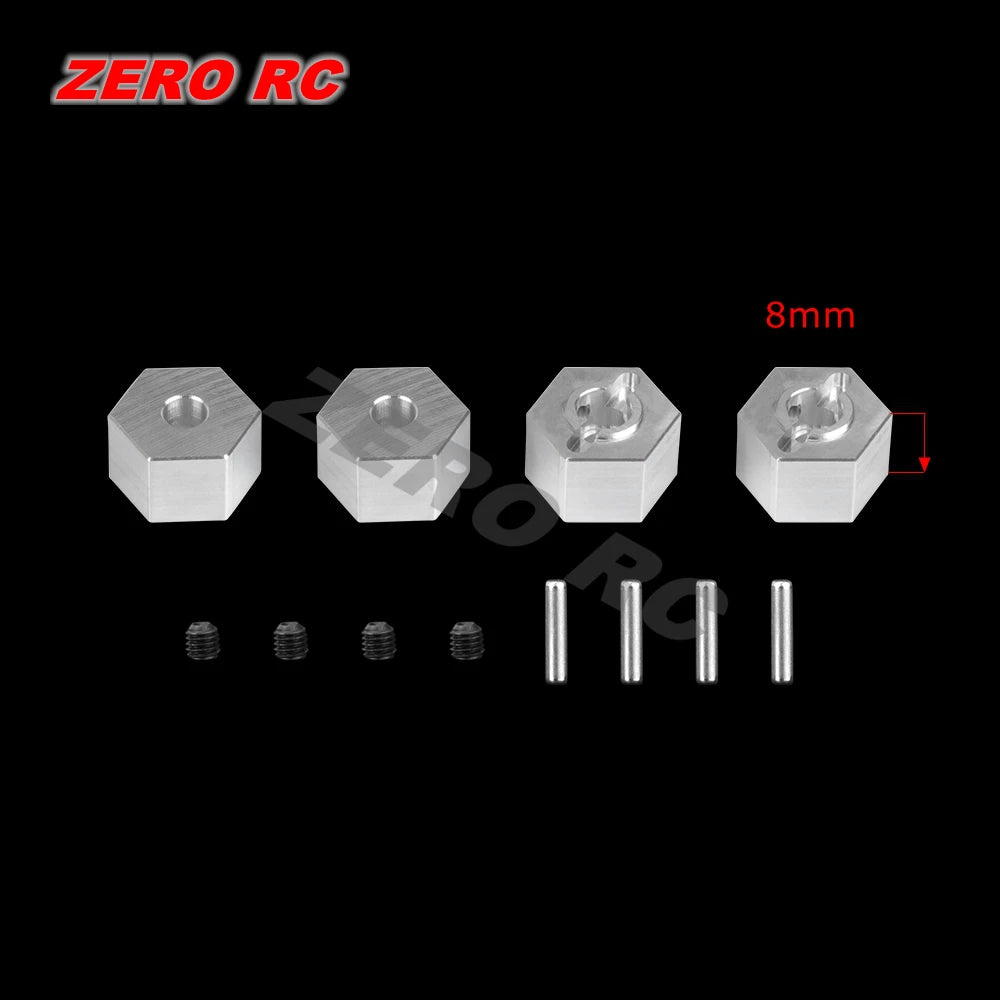 12mm Metal Wheel Hex Hub 5/6/7/8/9/10mm Offset Adapter For 1/10 1/12 HSP Wltoys AXIAL SCX10 II III CAPRA RGT FMS D90 RC Car Axle