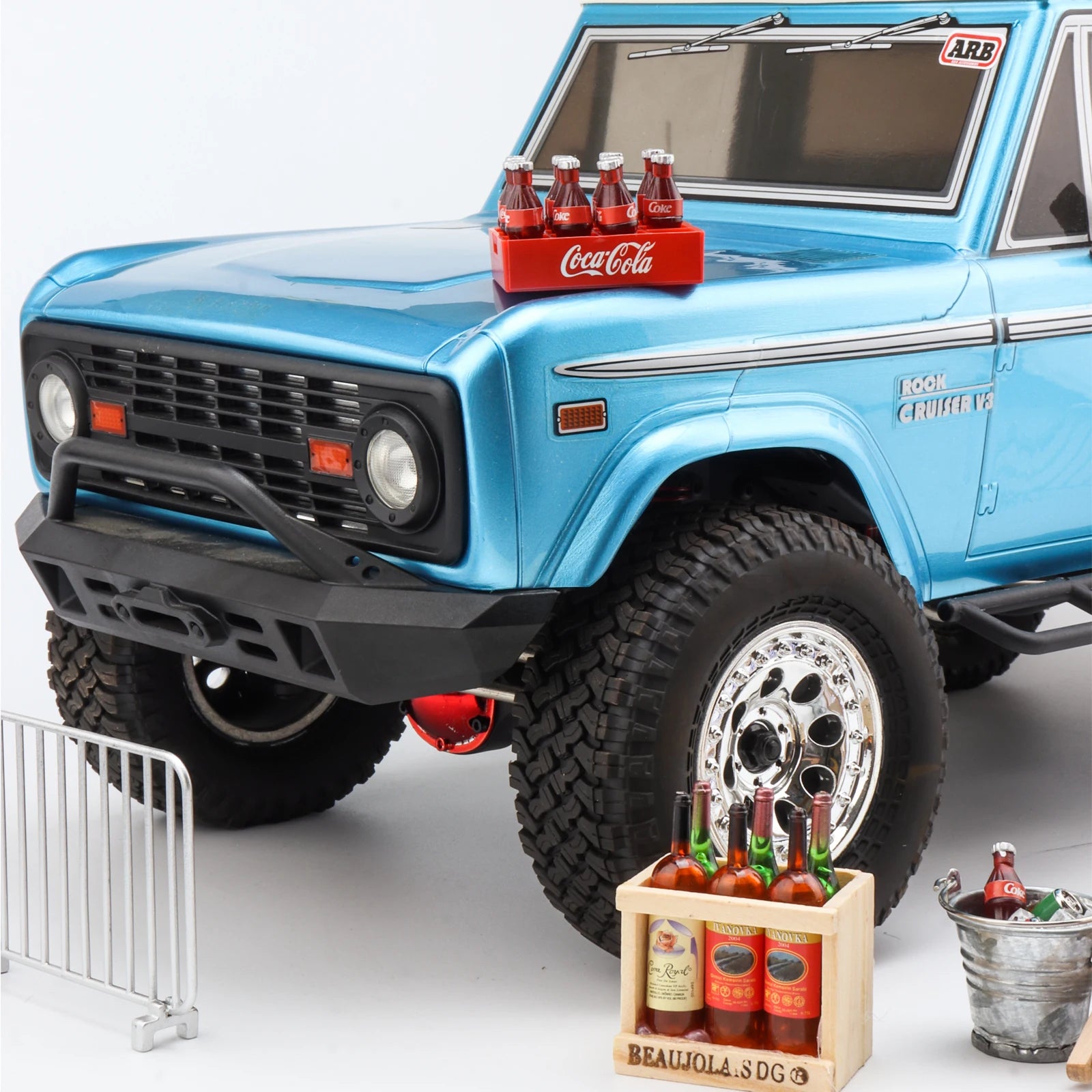 Rc crawler Scale Accessoriesfor box Garage Tools pail 1/10 Crawler Axial SCX10 Capra  TRX6 TRX4  Redcat 1/12 WPL D12 MN82