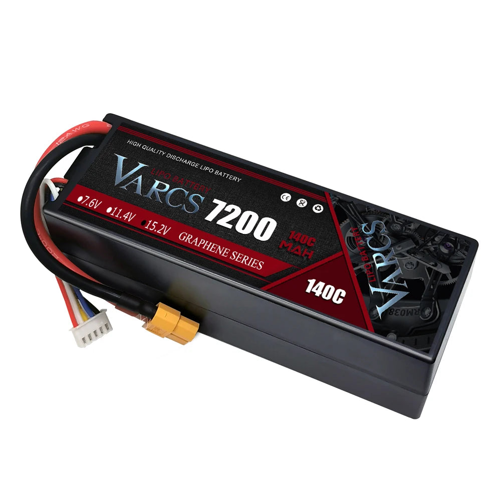 VARCS Lipo 3S 4S Lipo 14.8V 15.2V 11.1V 11.4V Battery 6500mah 7000mah  8400mah 9200mah 10000mah 6200ma 5200mah XT90 EC5 RC Car