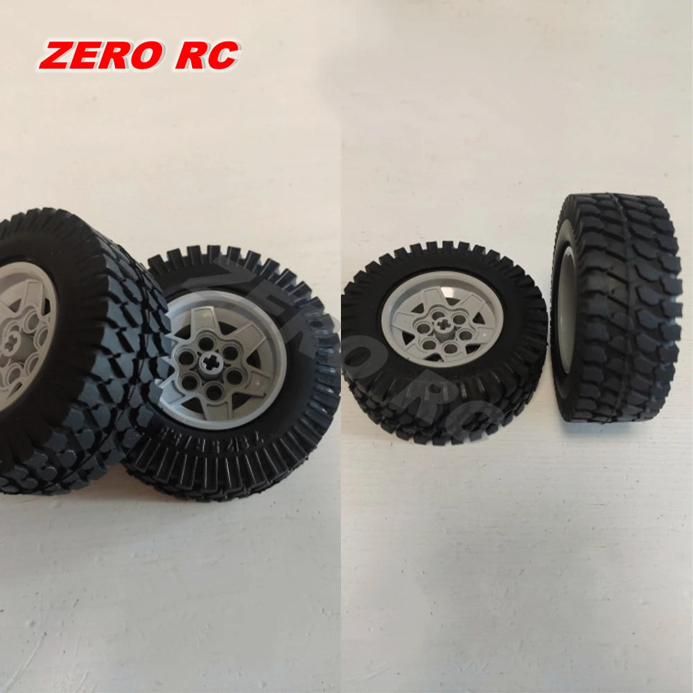 RC Crawler Car Soft 1.55" Off Road Mud Tires 76*27mm 95*35mm Foam Insert For D90 TF2 Tamiya CC02 LC70 MST JIMNY Blocks WHEEL