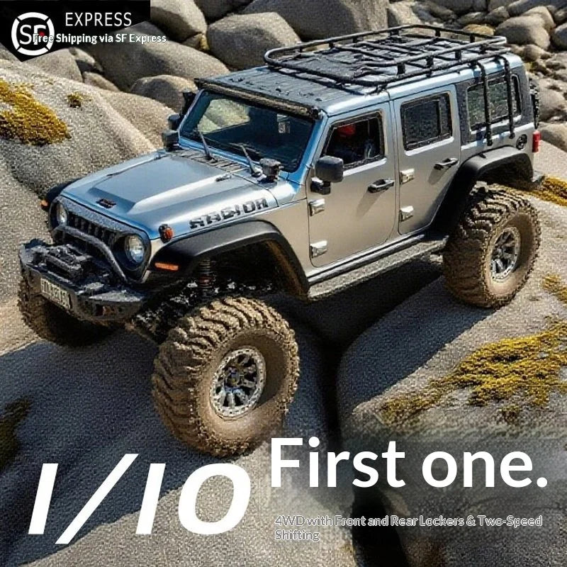 WLtoys 104006 Pro 1/10 RC Electric 4WD Off Road Rock Crawler With Front Rear Differential Lock Dual Speed Transmission Model Car