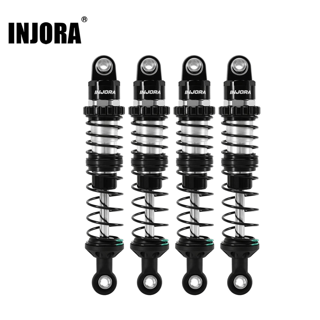 INJORA DRX Dual-Rate Spring Oil Shocks for 1/10 RC Crawlers, 80mm / 90mm / 100mm / 110mm / 120mm